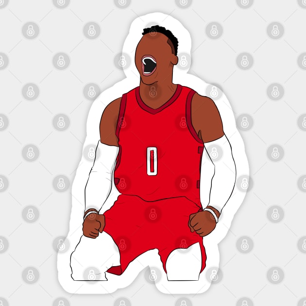 Hyped Westbrook Sticker by SickSticksCo